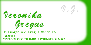 veronika gregus business card